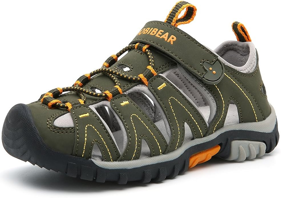 HOBIBEAR Boys Girls Sport Water Sandals Closed-Toe Outdoor(Toddler/Little Kid/Big Kid) | Amazon (US)