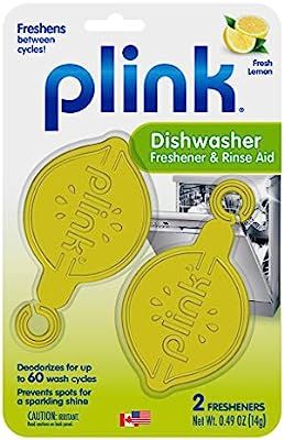 Plink PRA12T Dishwasher Freshener & Rinse Aid, 2 Fresheners, 1 Pack, Yellow | Amazon (US)