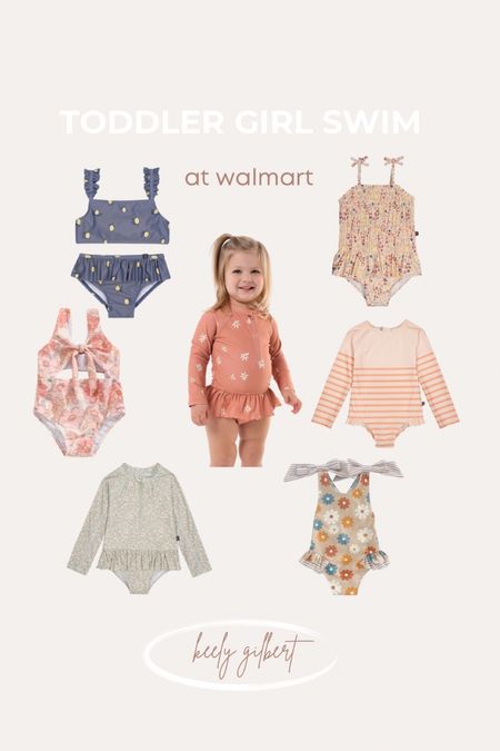 Get summer and swim ready with these toddler girl swimsuits from Walmart. Walmart swim. Toddler swim. 

#LTKkids #LTKSeasonal #LTKswim