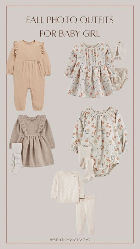 Fall photo outfit inspiration for baby girl 

Fall photos // fall outfits // baby girl // neutral outfits // baby outfits 

#LTKbaby #LTKHoliday #LTKkids