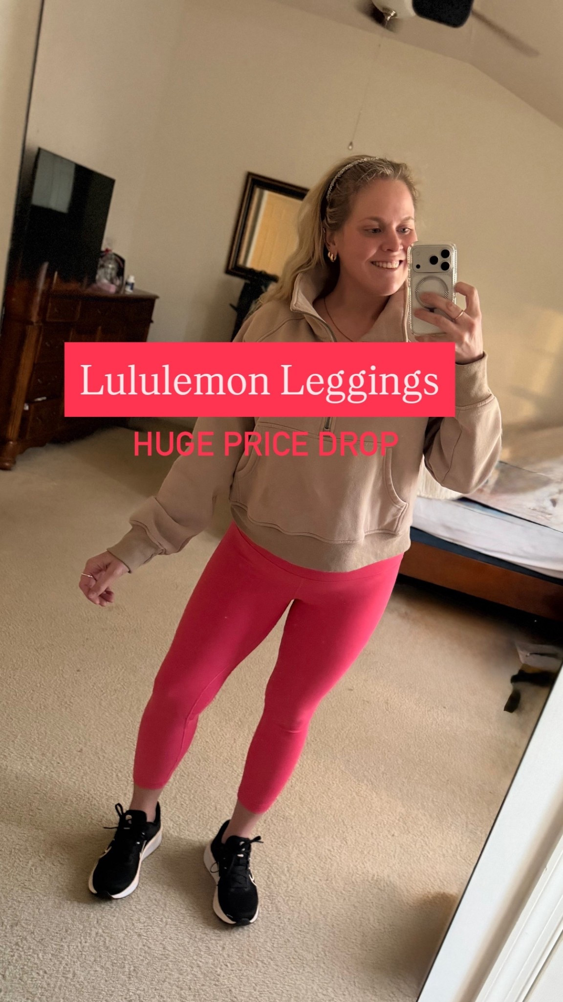 Another huge Lululemon price drop = RUN to snag these!! Almost 50% off!
Sizes flewww off the shelf in the navy ones I posted yesterday so fast with these price drops 😳😍

I love wearing this bright pink color to the gym in the winter to brighten my mood which I personally always think adds a little extra pump in my workout!😜
Also, still loving these new Nikes 👟 

#LTKsale #LTKdeals #LTKfinds #LTKfitness #lululemon #workout #lululemonleggings #lululemonsale #lulufinds #athleisurewear #forher #athleisurestyle #pinkleggings #valentinesdayoutfit #sale #womens #forher #workoutwear #everydayleggings #comfystyle #soft #pricedrop

#LTKActive #LTKFindsUnder100 #LTKfitnessgoals