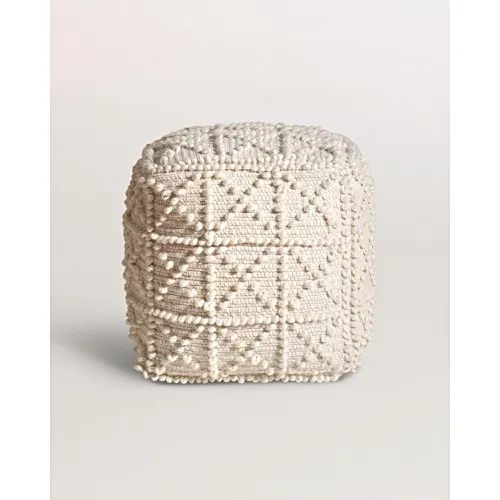 Textured Square Pouffe | Oliver Bonas (Global)