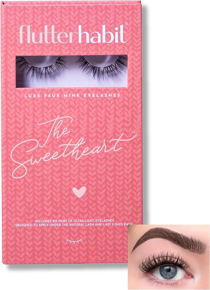 FlutterHabit The Sweetheart Curly Lashes - DIY lash Extensions [1 month] - Fluffy Lash Clusters f... | Amazon (US)