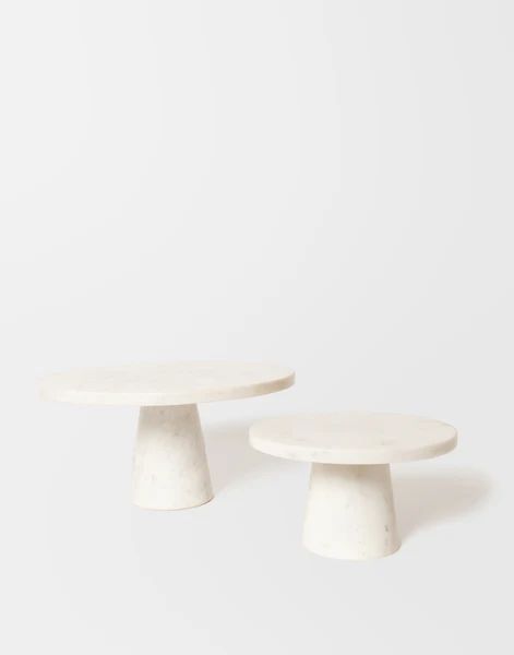 Marble Cake Stand - White | The Little Market