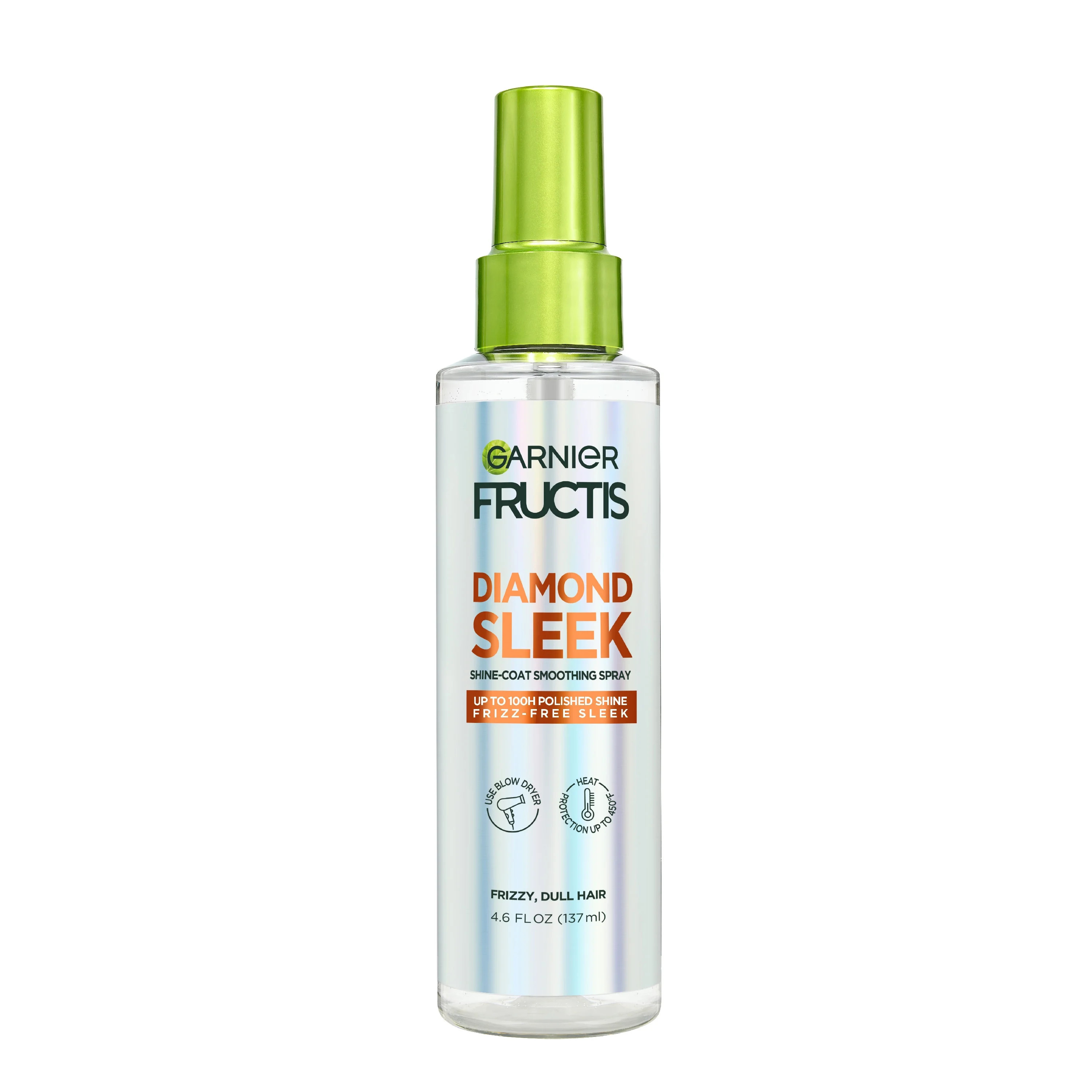 Garnier Fructis Diamond Sleek Shine Spray for Frizzy and Dry Hair, 4.6 fl oz | Walmart (US)
