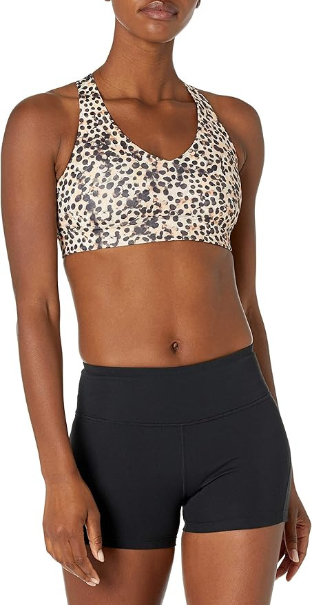 Core 10 Women's Spectrum Long-line Strappy Cross Back Yoga Sports Bra | Amazon (US)