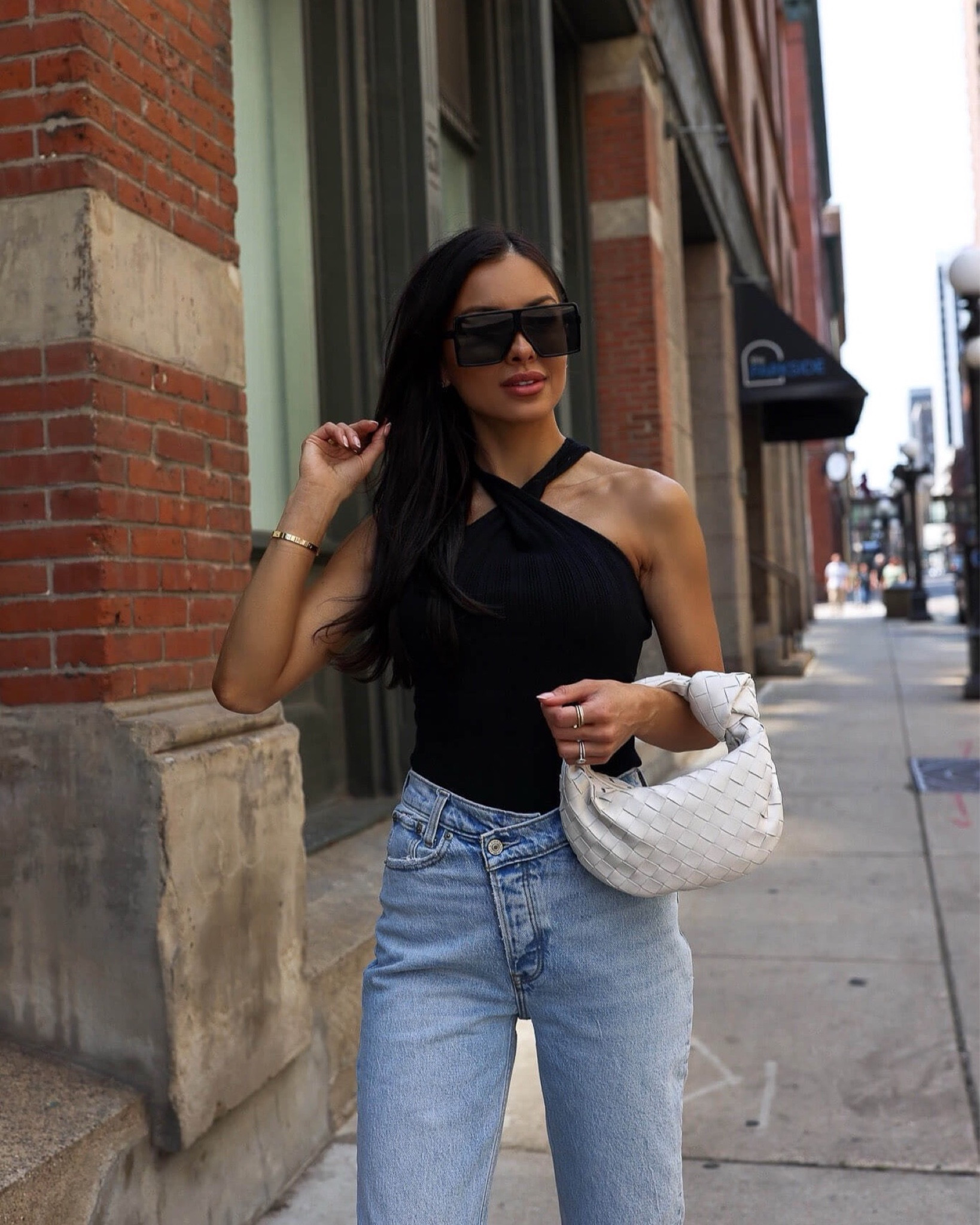 Summer outfit ideas under $100
Similar black halter top
Abercrombie crisscross waist jeans 

#LTKunder100 #LTKFind #LTKstyletip