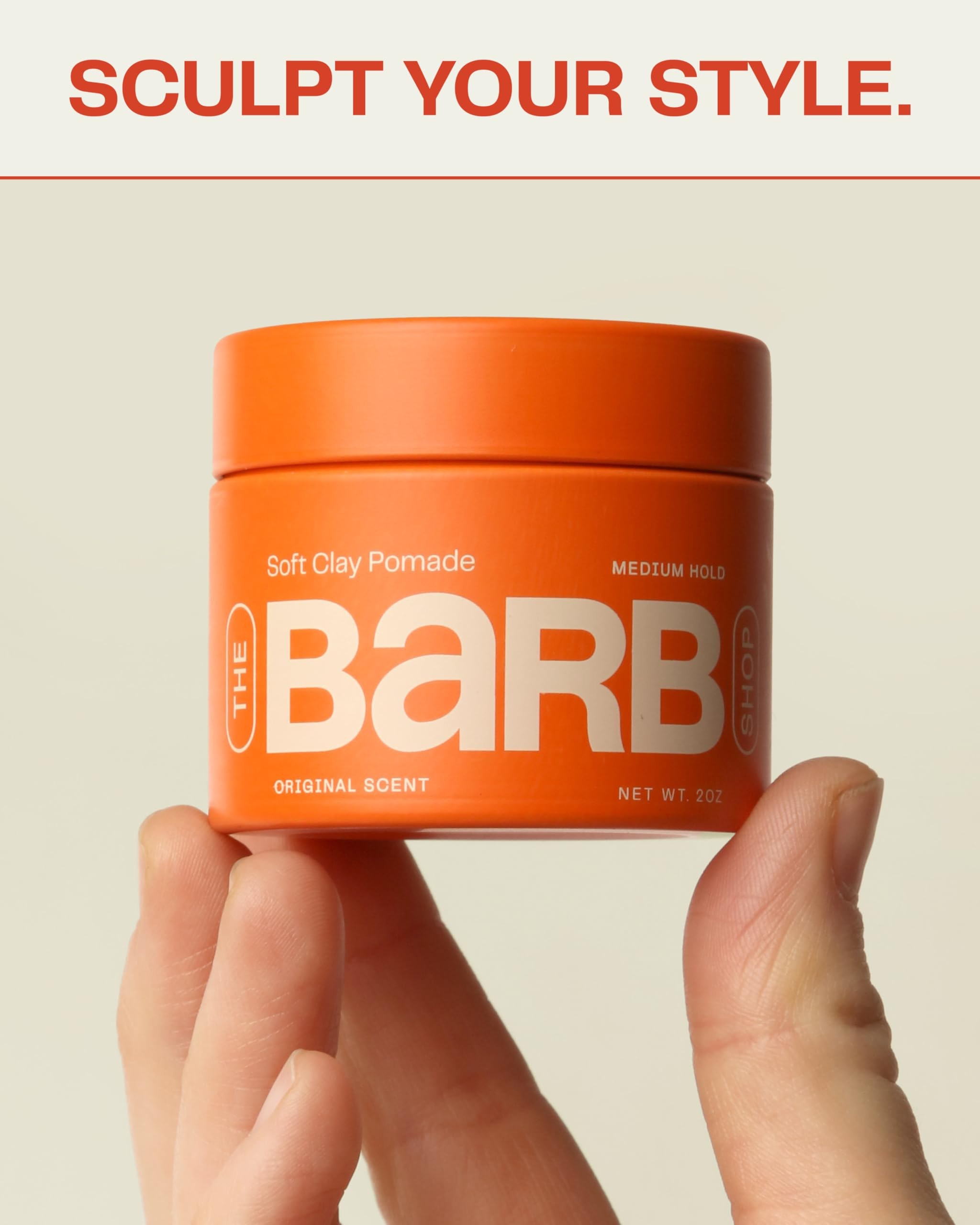 Barb Soft Clay Pomade for Women and Men - Medium Hold Hair Pomade Styling Clay for Thin and Thick... | Amazon (US)