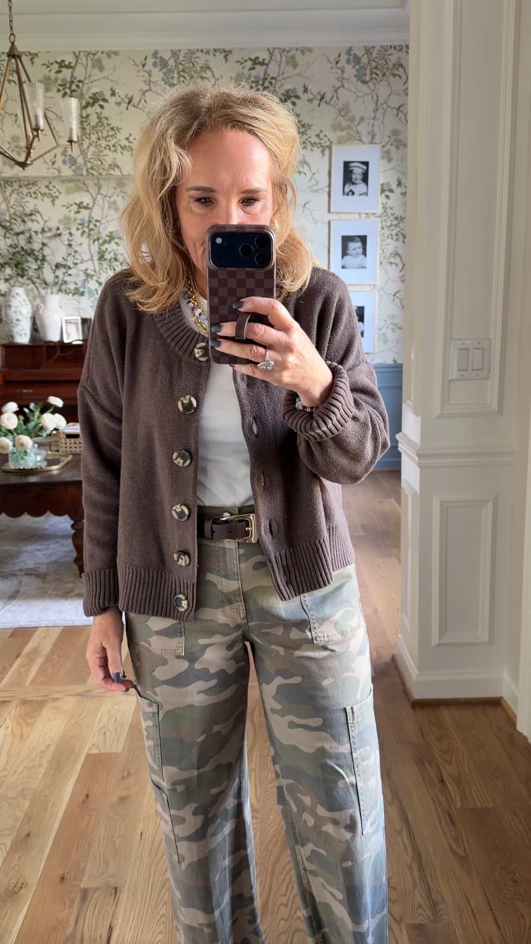 Walmart pants size medium I cut 4” off the bottom
Sweater size medium color heather brown 
Tee size large 
My jewelry collaboration with Allie & Bess I’ll have a code Monday for 50% off. You’ll def want to come back for that! 
Love these cute track sneakers from Keds 

#LTKootd #LTKdayinmylife #LTKOver40