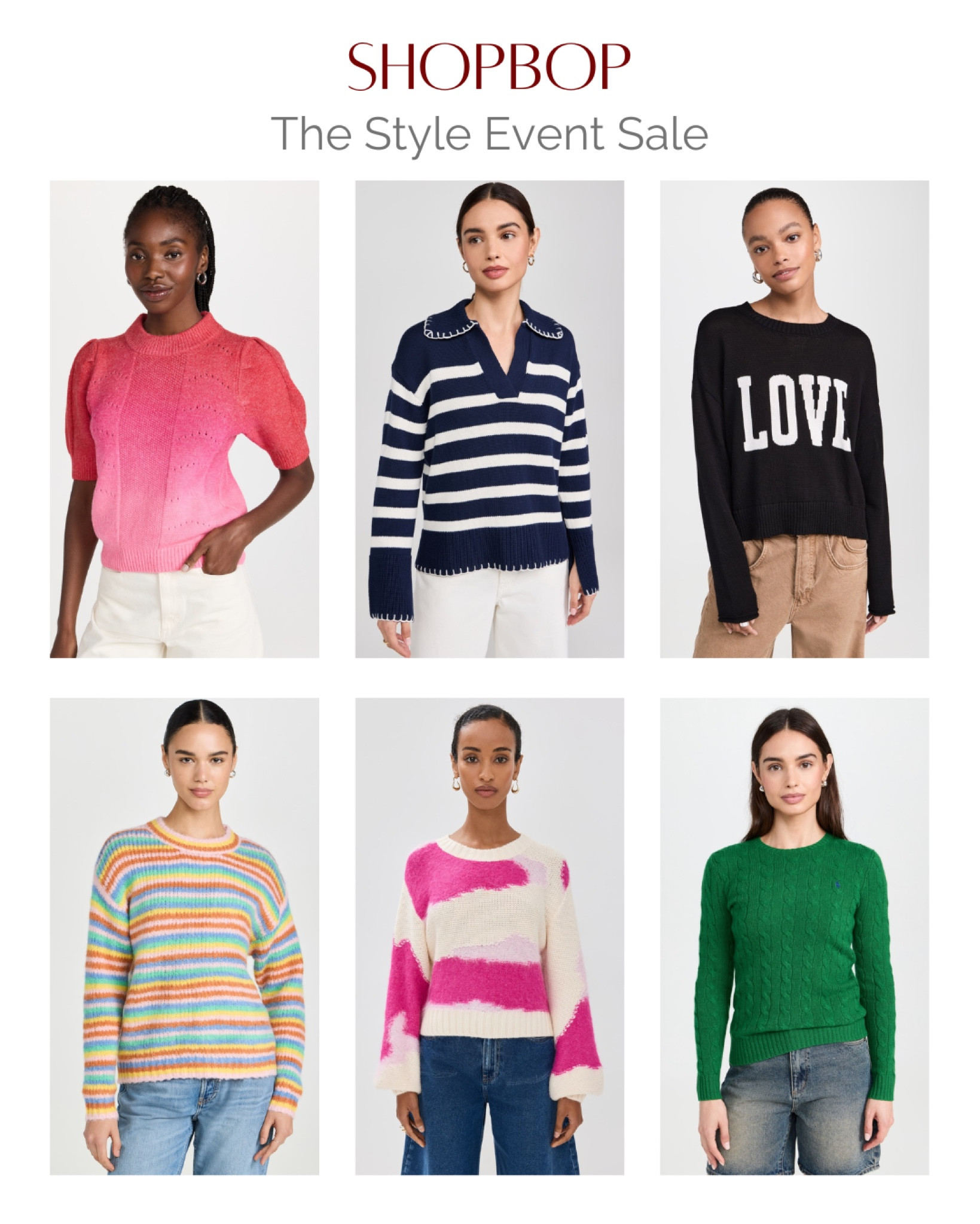 Cozy up in these sweaters for the perfect casual fall outfit!  Shop the Shopbop Style Event, their biggest sale of the year! Use code STYLE for 15% off $200+, 20% off $500+, and 25% off $800+. Don't miss out on these wardrobe essentials! #FallSweaters #CasualStyle #ShopbopSale #StyleEvent #CozyVibes #WardrobeEssentials #FallFashion #SweaterWeather #ShopTheSale #FallOutfitInspo #AutumnStyle #SweaterSeason #FashionFinds #StyleDeals



#LTKStyleTip #LTKOver40 #LTKSaleAlert