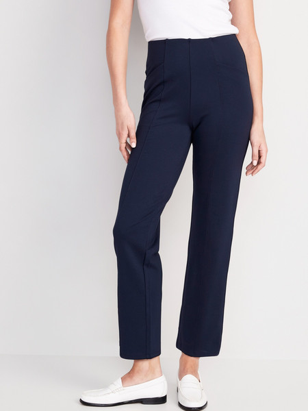 Extra High-Waisted Stevie Straight Ankle Pants | Old Navy (CA)
