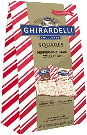 Amazon.com : GHIRARDELLI Chocolate Squares, Peppermint Bark Assorted Chocolates, 20.99 OZ Bag : S... | Amazon (US)