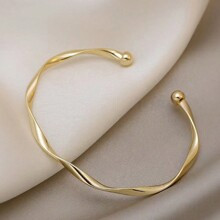 pc Fashionable Simple Retro Twist Bangle Bracelet For Womens Everyday Matching Jewelry Gift | SHEIN
