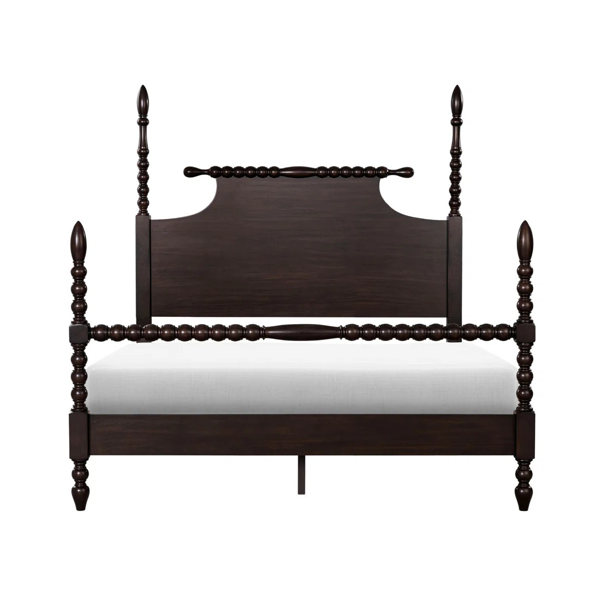Beckett Solid Wood Low-Profile Bed Frame with Spindle Design | Wayfair North America