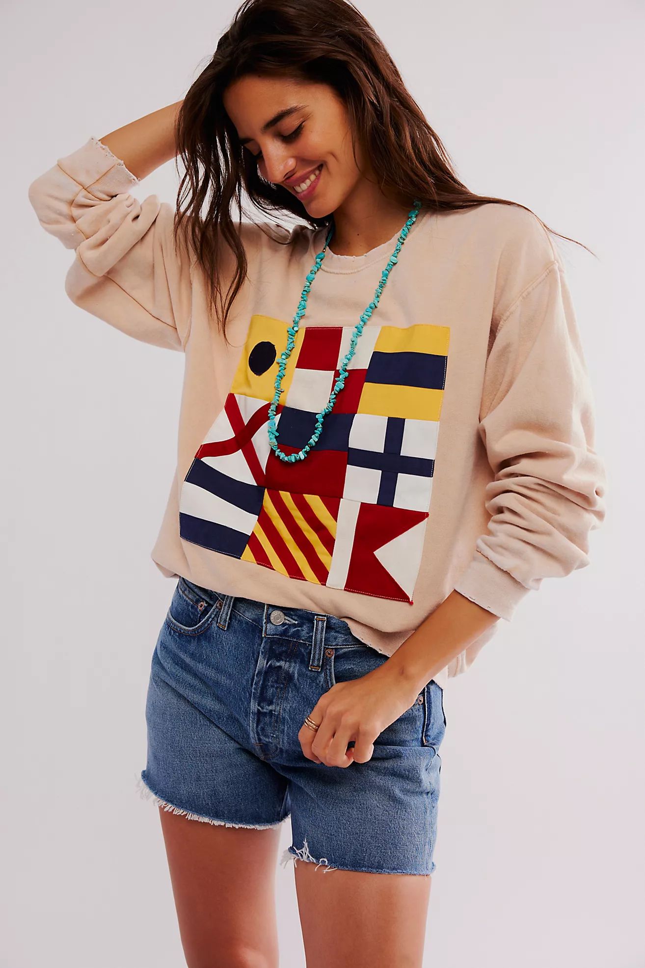 Tricia Fix Nautical Flag Crew | Free People (Global - UK&FR Excluded)