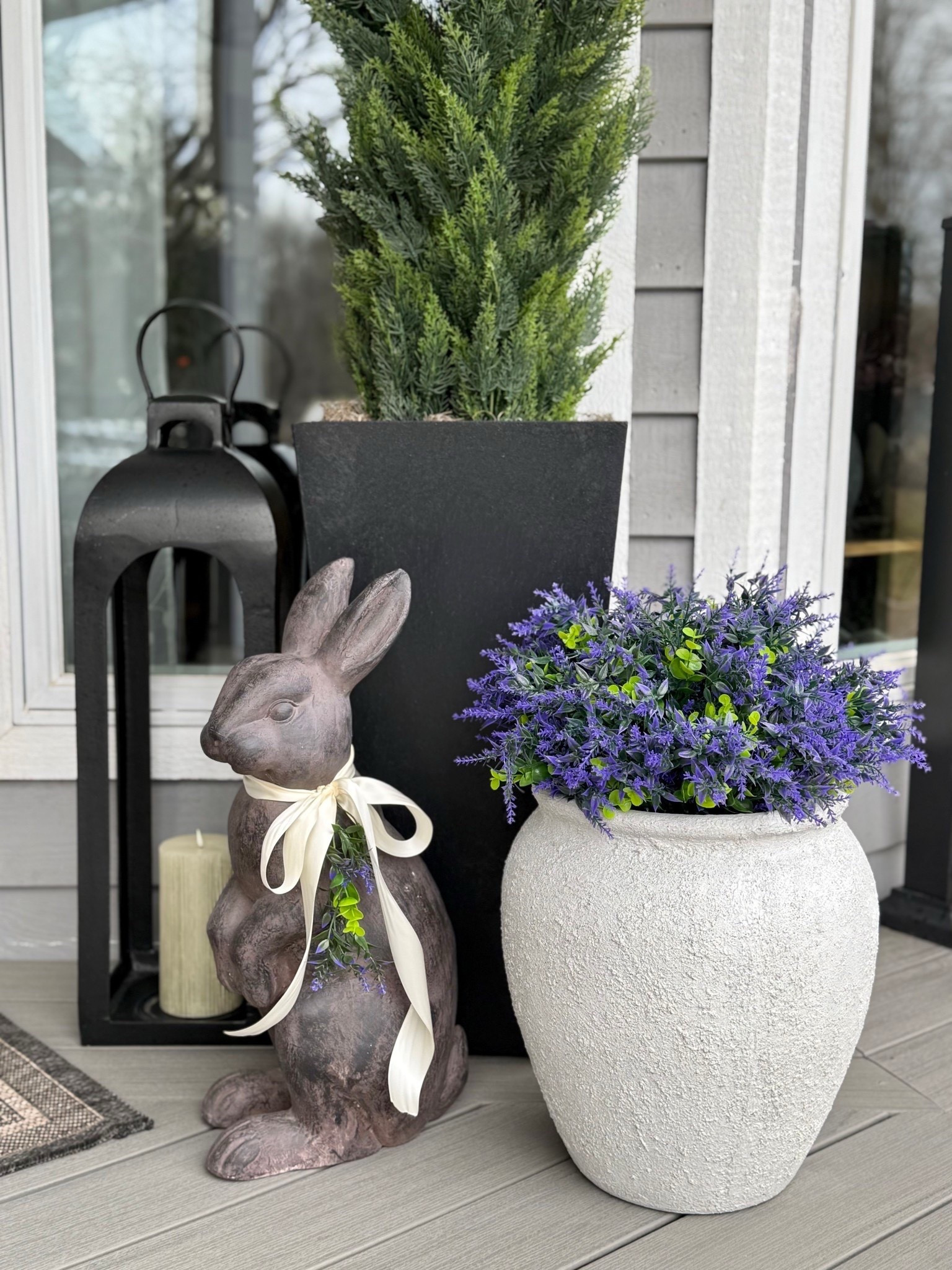 Bunny Porch Decor on Sale + Florals Back in Stock

Follow @farmtotablecreations on Instagram for more home finds 🤍

This is your sign to grab this look while you can 🐰 The bunny is currently on sale and the florals are finally back in stock—such an easy way to freshen up your porch for spring. I love how the neutral planters, soft greenery, and that sweet bunny create a styled look that still feels simple and timeless.

#planters #outdoordecor #frontporch #lanterns #springdecor #porchdecor #amazonhome #outdoorplanters #bunnydecor #neutraldecor

#LTKHome #LTKSaleAlert