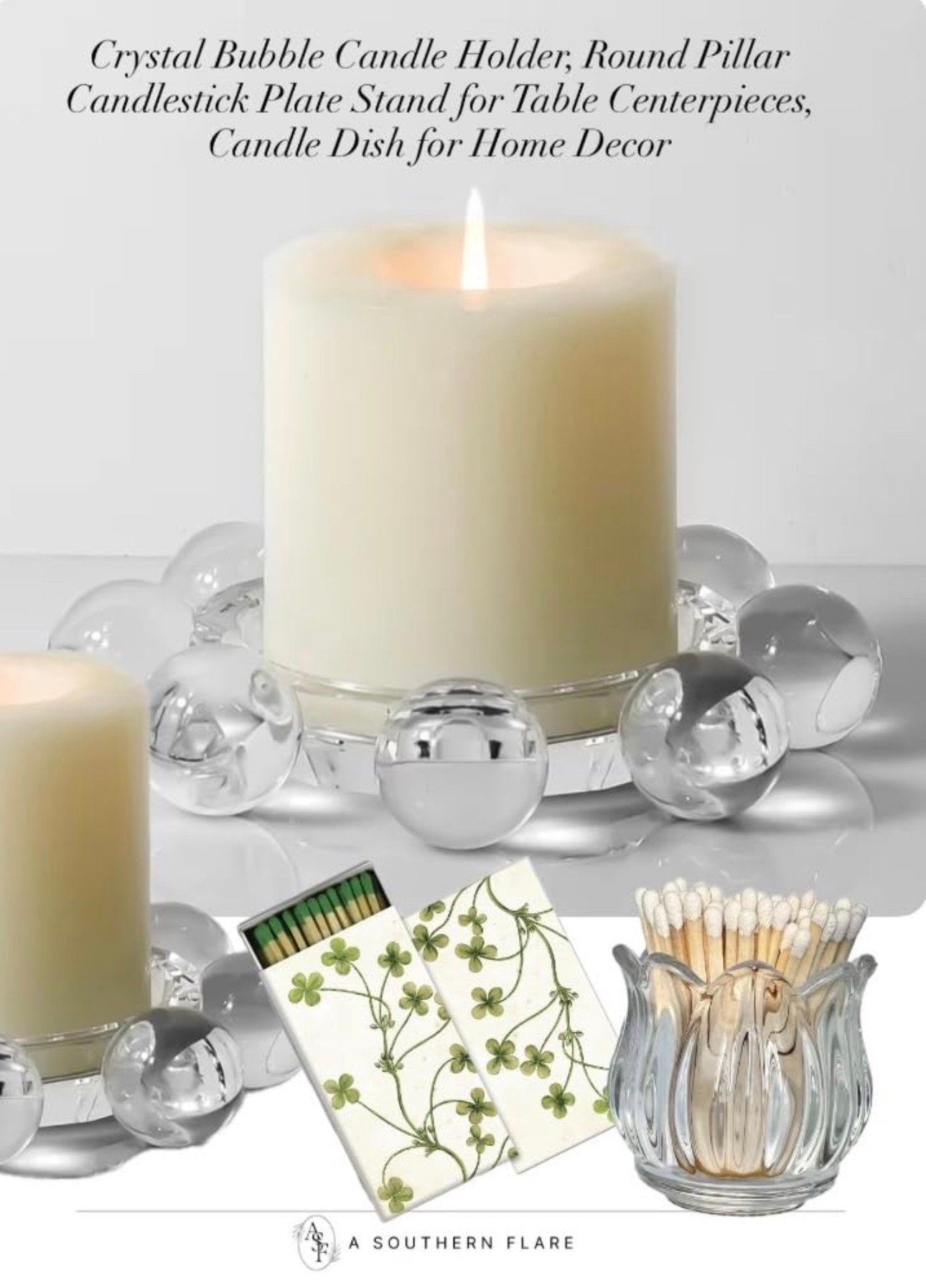 Adding a touch of elegance to your table! Check out these stunning candle holders. #HomeDecor #ElegantLiving/High/Low Drvor/ Amazy