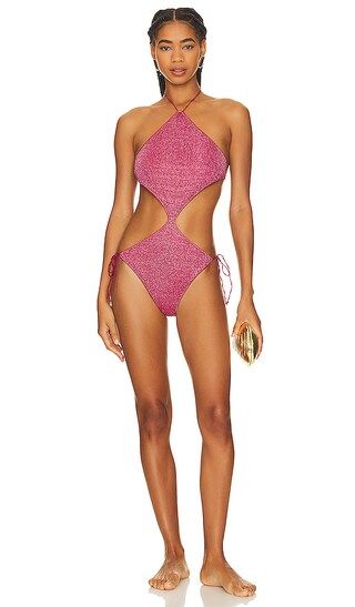 Lumiere Diamond Maillot in Raspberry | Revolve Clothing (Global)