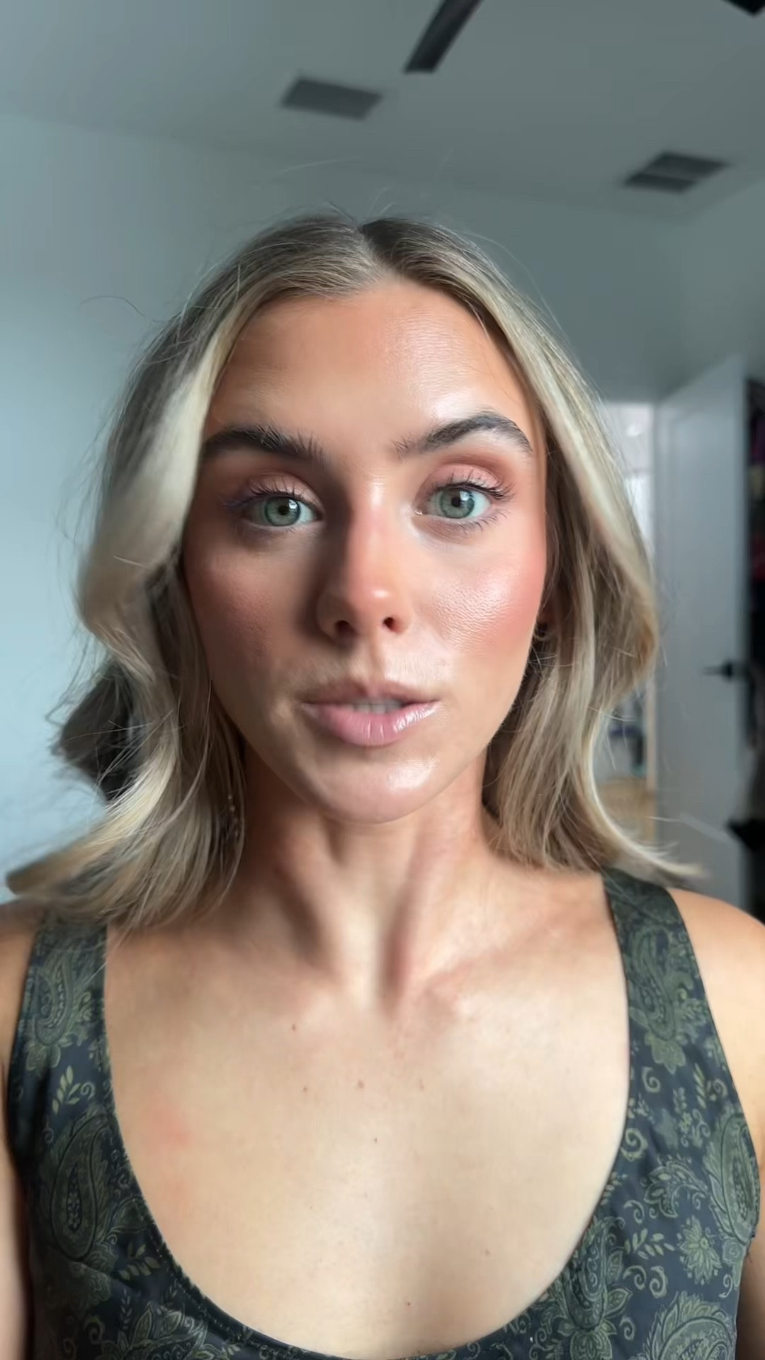 2/27/26 makeup breakdown. I usually prep my skin with dibs beauty love beam perfector shade 2 (Dibs code SLOANE) but I didn’t have to with MPH Le Skin Foundation shade light 90C. For bronzer I used the Dibs Beauty desert island duo shade 4 for bronzer and blush with their face brush too. I add some of the Cool Girl Cheek Stain shade lover girl. For concealer it’s the Haus labs concealer shade 01 fair neutral with the Haus labs concealer brush. My favorite loose powder currently is the Huda Beauty cherry peach powder. I melted the powder with the one size powder melt setting spray. My eyebrows are the mini sized Patrick ta clear brow gel. Going into powder products I used the LYS powder bronzer in shade harmony medium. For powder blush I used dibs beauty baked blush in spice gal. I also used both of the powder bronzer and blush on the eyes as a shadow. My mascara is the sky high in plum twilight. Of course a three step setting spray so I also used the Saie city set setting spray and finished it all to make it waterproof with L’Oréal Paris three second setting mist. My touch up powder is dibs beauty shade 111 LoveBeam pressed setting powder  My lip combo is makeup forever lip liner in legendary latte and endless cacao with OLEHENRIKSEN pout preserve peptide lip treatment in vanilla bon bon and a touch of Patrick ta lip gloss in 30ccs  @Sephora @DIBS Beauty @hudabeauty @Saie @ulta 

#LTKBeauty #LTKgrwm #LTKselfcare