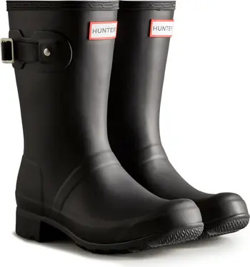 Hunter Original Tour Short Packable Waterproof Rain Boot | Nordstrom | Nordstrom