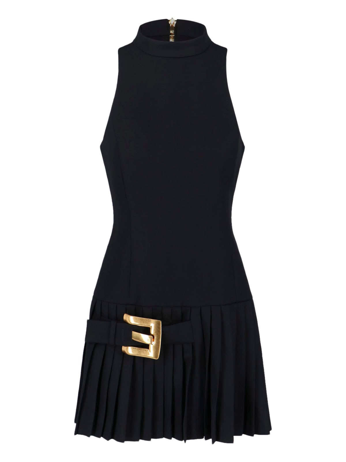 Balmain Virgin Wool Mini Dress | Italist.com US