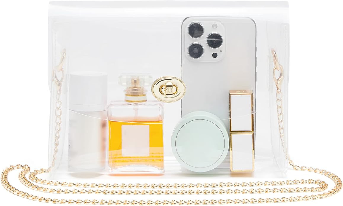 BOSTANTEN Clear Purses for Women Stadium Approved Small Clear Crossbody Bags Purses for Concerts ... | Amazon (US)