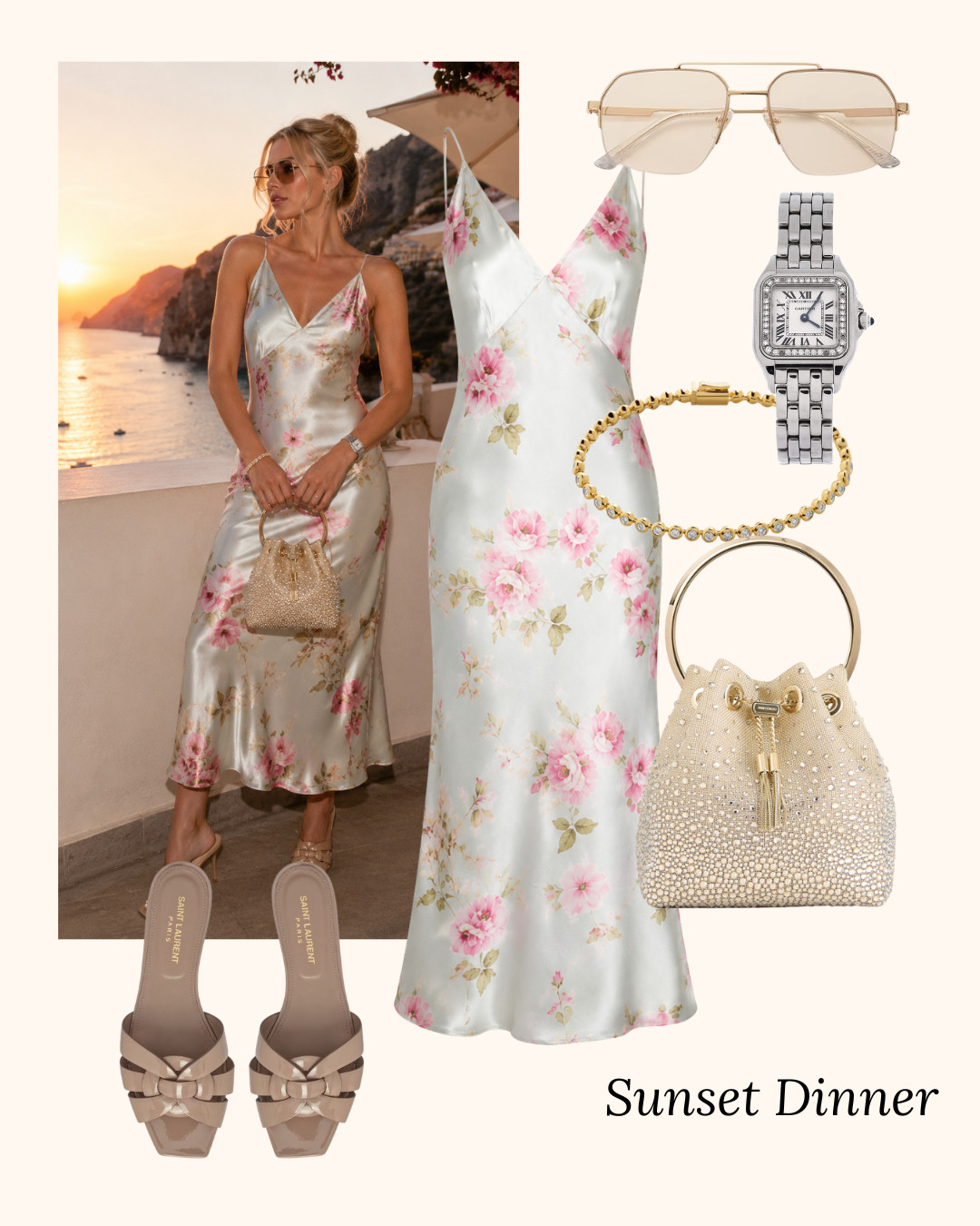 🌅 Sunset Dinner

Golden hour calls for silky fabrics, feminine details, and just the right amount of sparkle. This romantic summer look is perfect for sunset cocktails, seaside dinners, and vacation evenings you'll never forget. 

 #LTKvlog #LTKSeasonal #LTKTravel