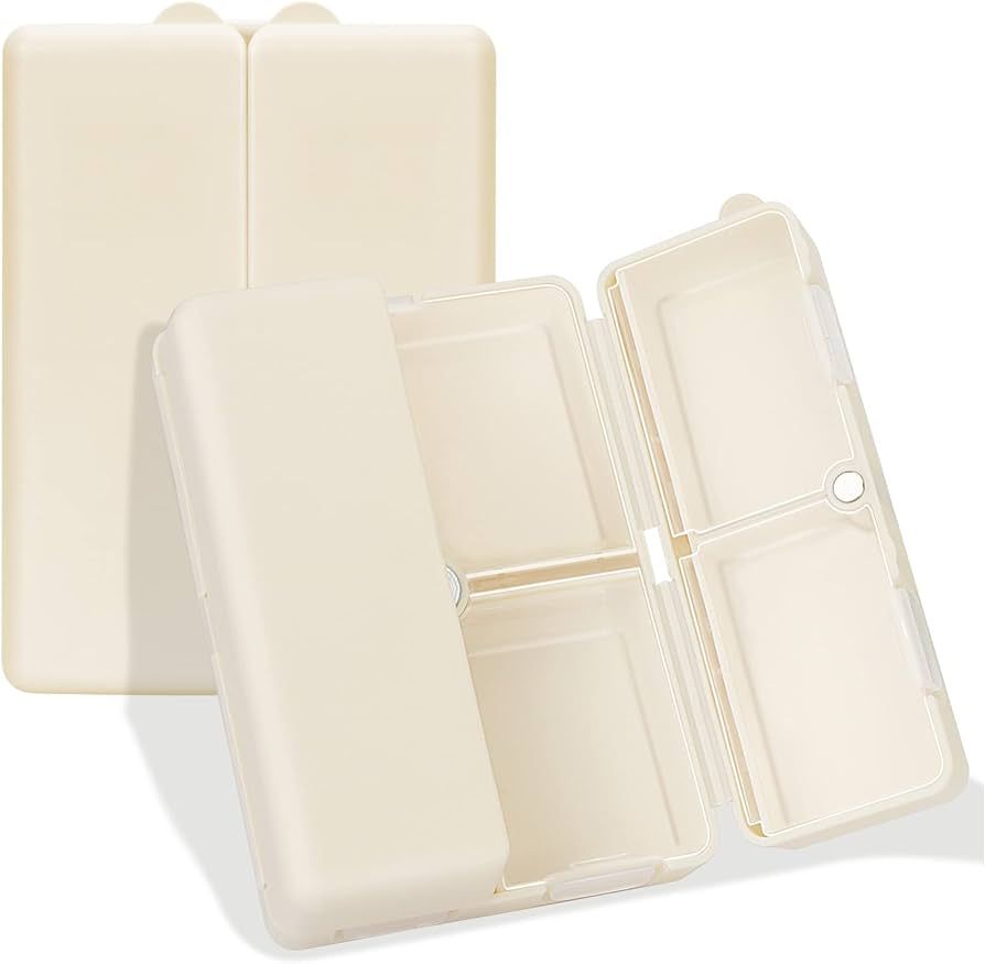 FYY Daily Pill Organizer,7 Compartments Portable Case [Folding Design] Travel Pill Box for Purse ... | Amazon (US)