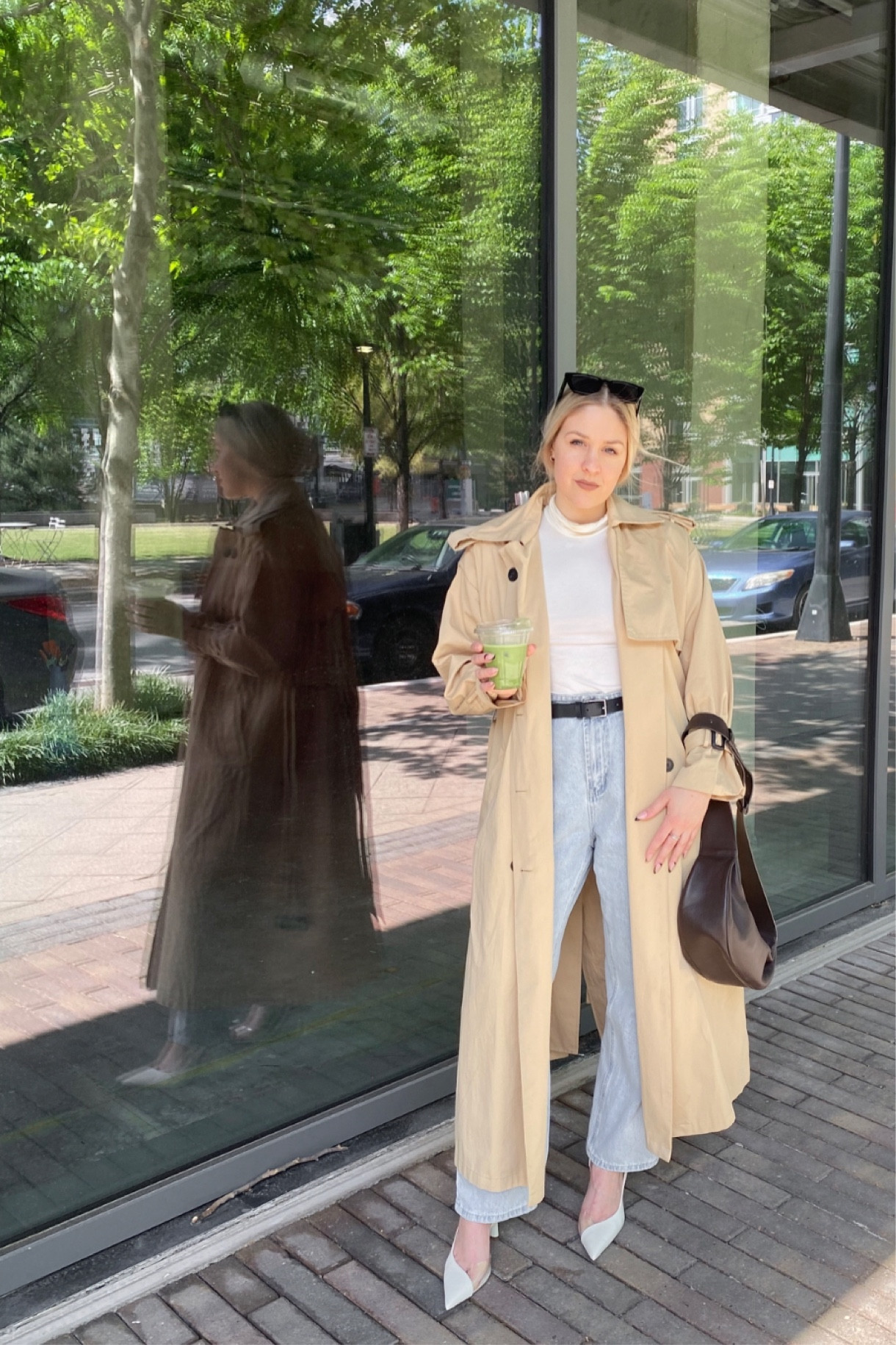 Vintage trench coat, cos leather bag, heels, sunnies

#LTKFind #LTKstyletip #LTKworkwear