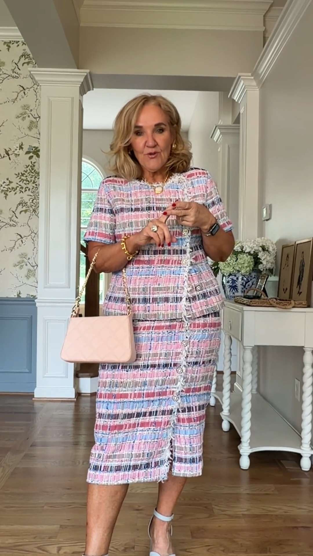 This pastel tweed skirt set is a timeless statement for weddings, luncheons, work conferences, and special events. The classic silhouette and soft multicolor tweed make it polished, feminine, and easy to style with slingbacks or a chic crossbody.

💡 LTK MADE EASY

❤️ Heart = Support my posts
🔖 Save = Get sale & restock alerts
📋 Lists = Keep favorites organized
📲 Share = Send to yourself for later
💬 Comment = Ask me anything 

 #LTKootd #LTKSeasonal #LTKOver40