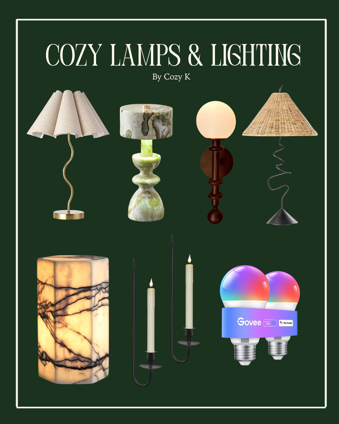 obsessed with these unique lamps/ lighting options lately 🛋️🕯️ 

 #LTKHome