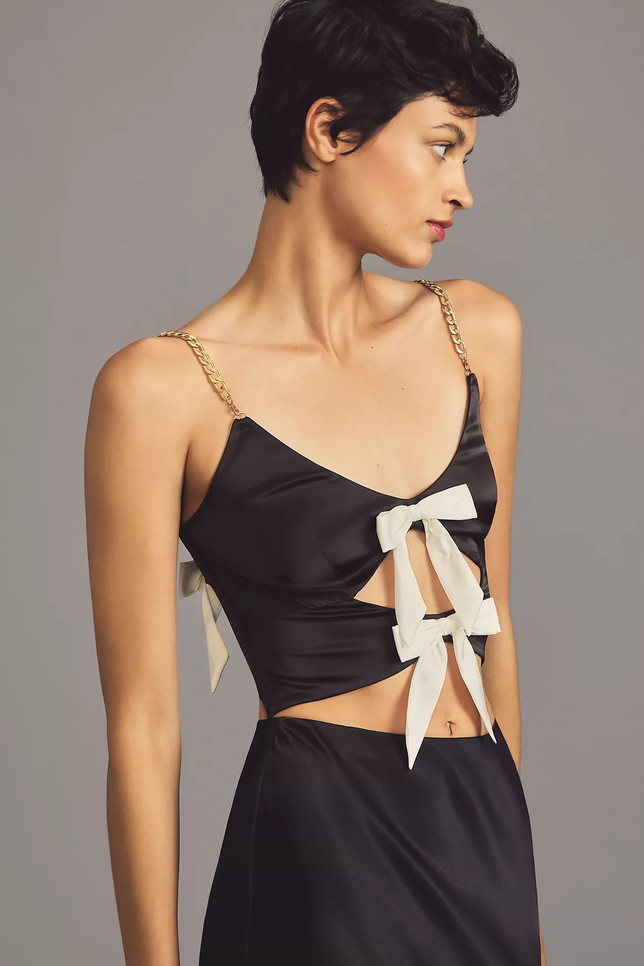 By Anthropologie Bow Cutout Bralette Top | Anthropologie (US)