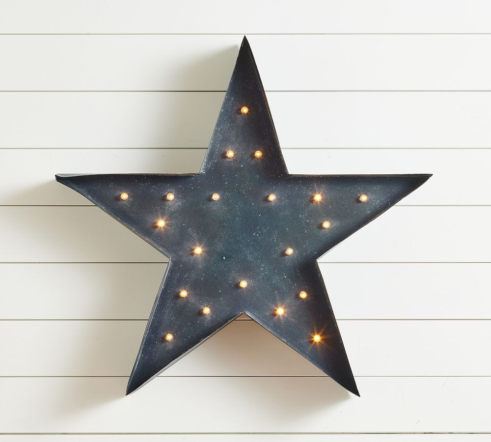 Galvanized Marquee Star | Pottery Barn (US)