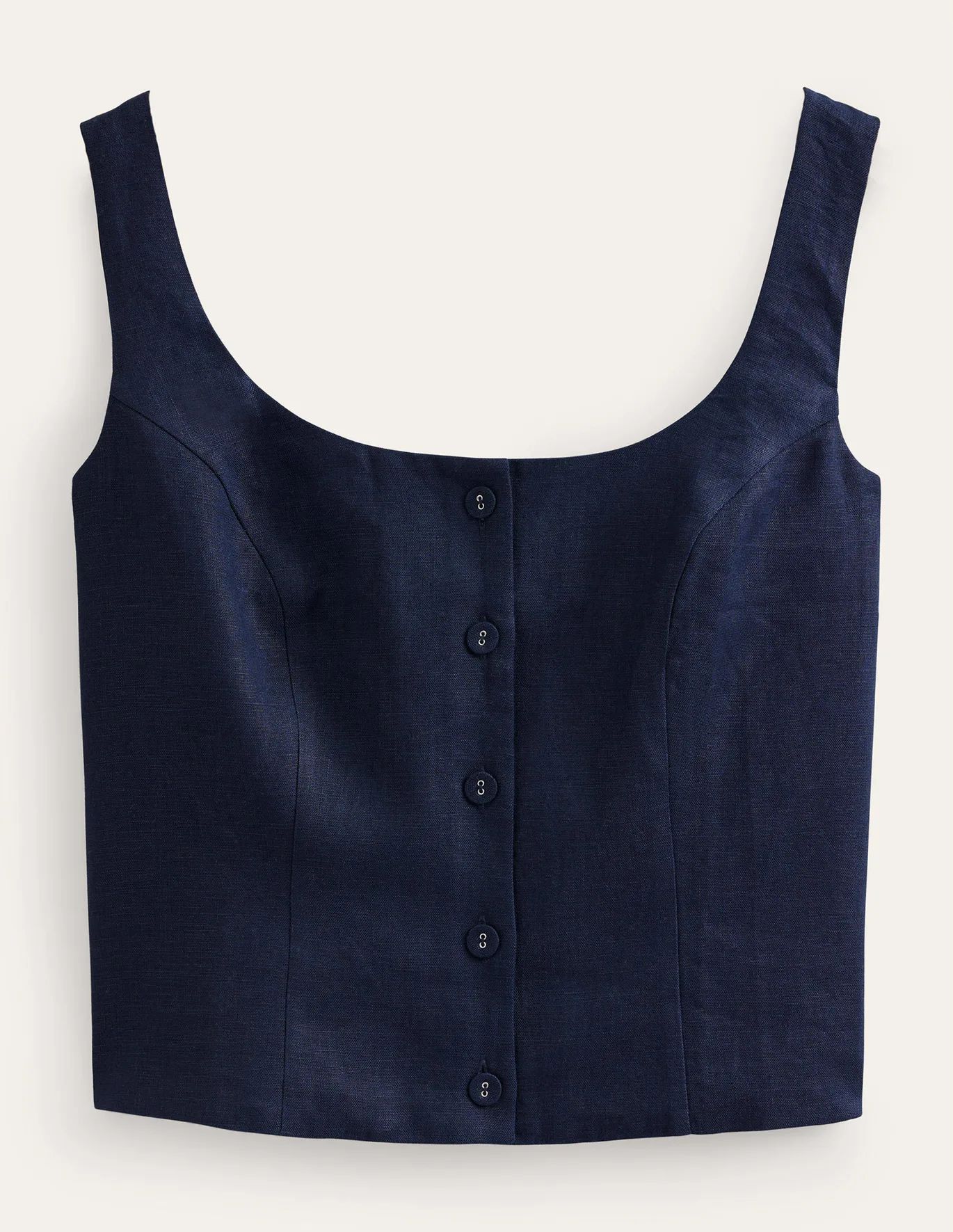 Square Neck Button Top | Boden (US)