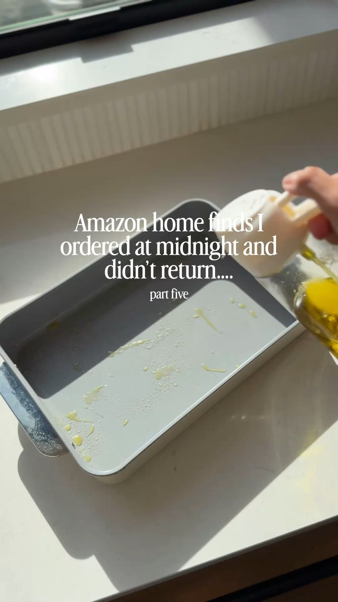 An oil sprayer or mister so you use less!