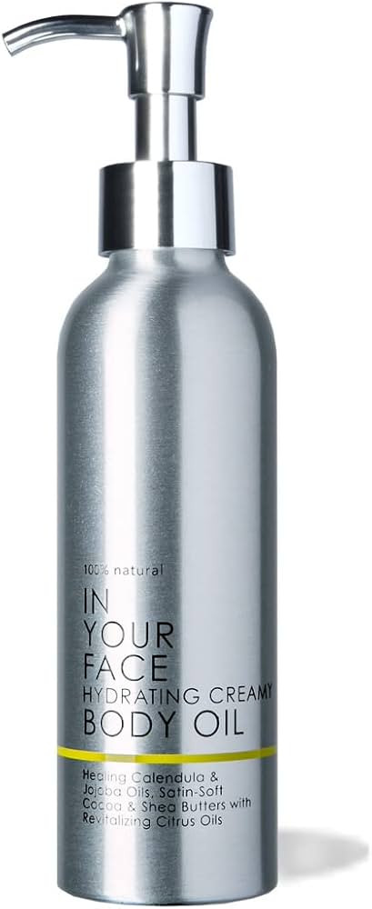 In Your Face HYDRATING CREAMY BODY OIL | Healing Calendula & Jojoba Oils, Satin-Soft Cocoa & Shea... | Amazon (US)