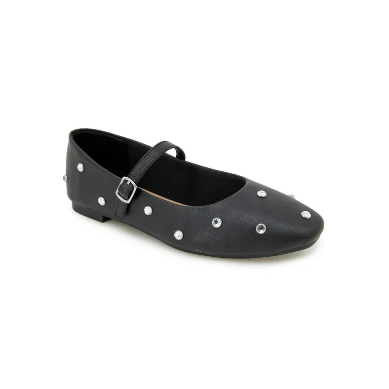 Unionbay Women's Catia Jeweled Mary Jane Flats | Walmart (US)