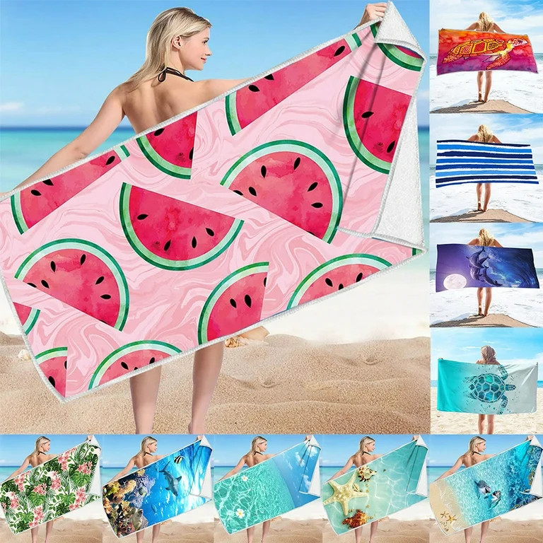 PALIFEUR Toalla de Playa Extragrande, Toallas de Playa de Microfibra Ligeras a Prueba de Arena, M... | Walmart (US)