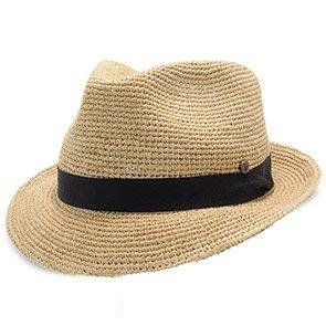 Cast Away - Walrus Hats Crocheted Raffia Straw Fedora Hat w/ Band | Walmart (US)