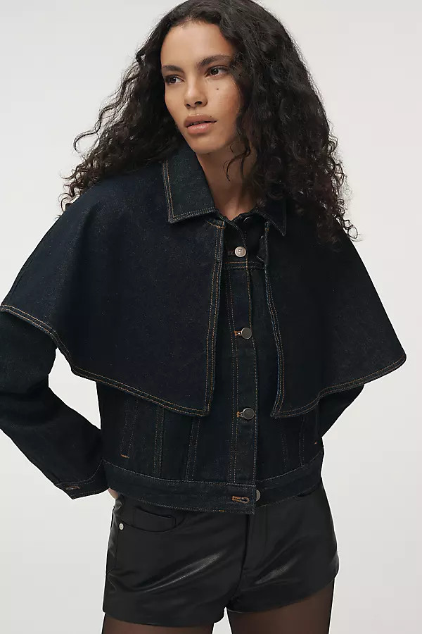 Denim Capelet Jacket | Anthropologie (US)