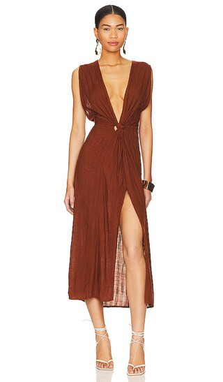 L*SPACE Down The Line Cover Up in Brown. - size L (also in M, S, XS) | Revolve Clothing (Global)