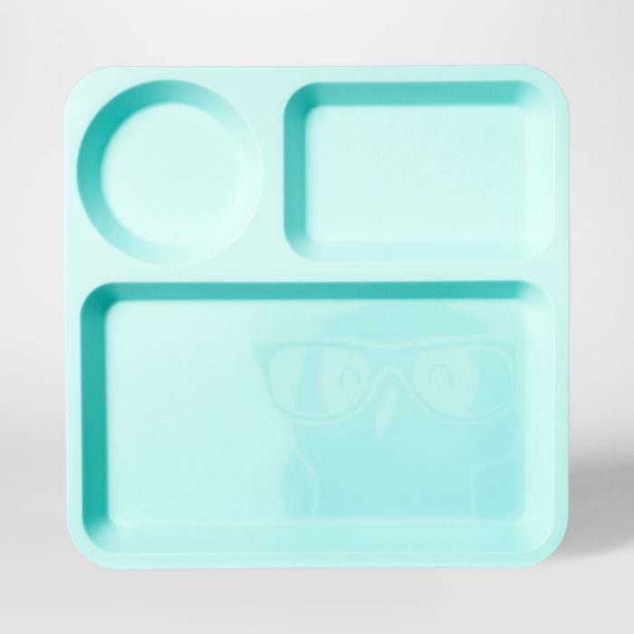 10" Plastic Kids Square Divided Plate - Pillowfort™ | Target