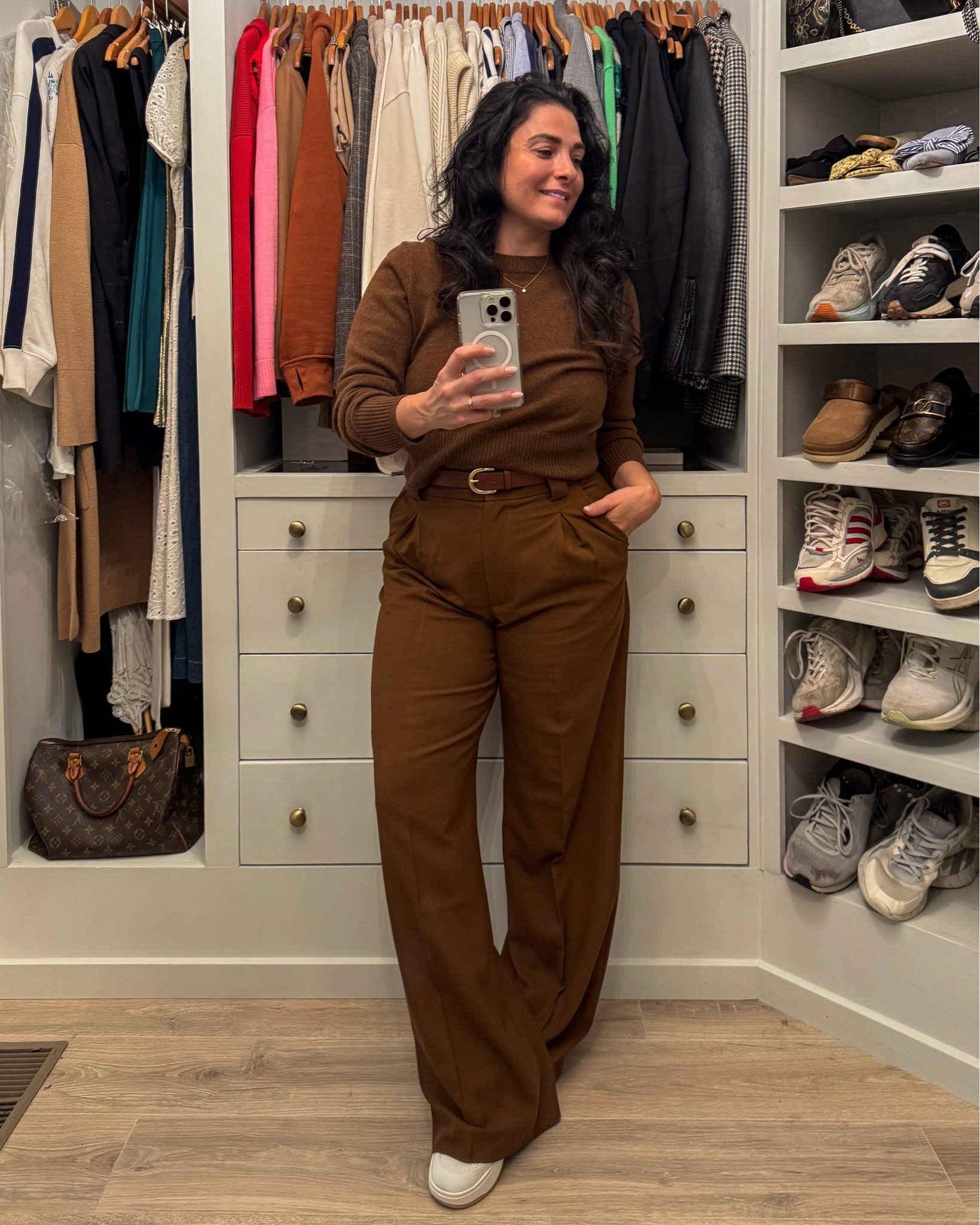The fit of these trousers are 🤌🏼 and the color is 🤩 I am currently obsessing over chocolate hues for Autumn. 🍂 In my best  Miranda Presley voice, “florals for spring. Groundbreaking.” 

Also, I can’t believe I fit into these. I had to buy one size smaller than normal because my normal size was out of stock and THEY FIT! 😍



#LTKOver40 #LTKWorkwear