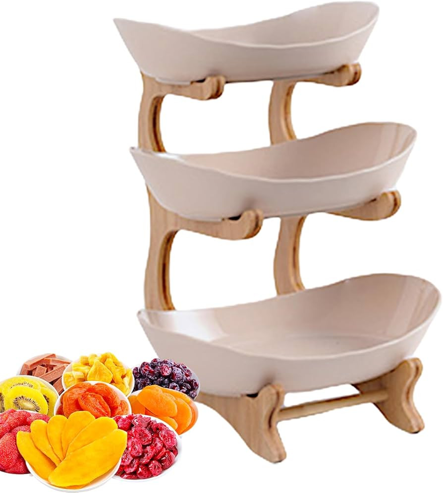 Fruit Bowl | 3 Tier Fruit Basket Bowl | Large Capacity Fruit Serving Tray, Fruit Storage Holder f... | Amazon (CA)