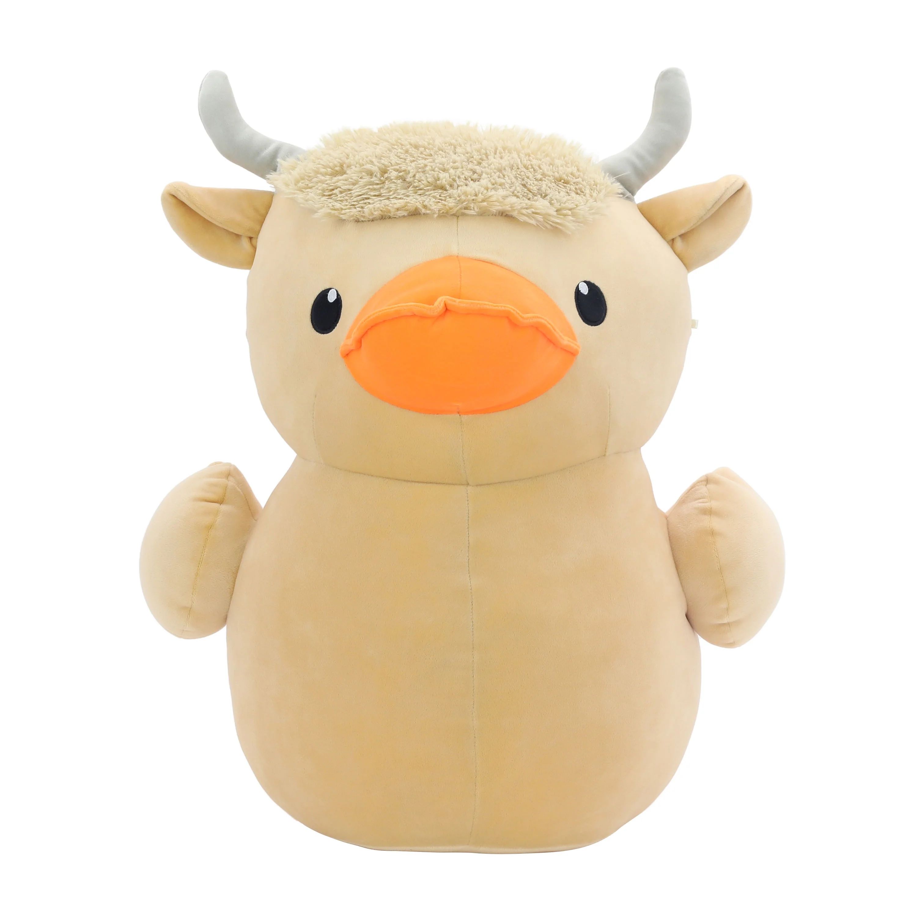 Halloween Jumbo Tan Highland Cow Rubber Duck Plush, 23 in, by Way To Celebrate | Walmart (US)