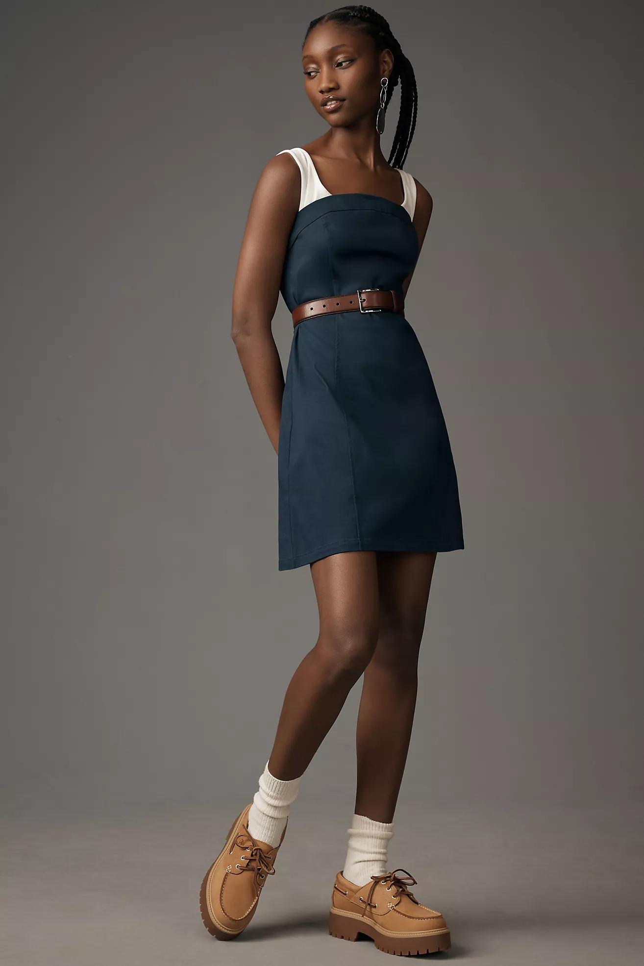 Maeve Sleeveless Twofer Mini Dress | Anthropologie (US)