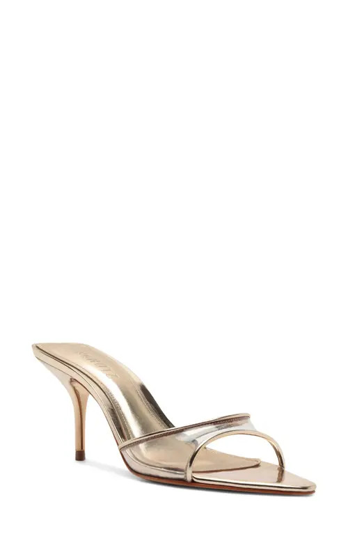 Schutz Elodie Sandal in Platinum at Nordstrom, Size 10 | Nordstrom