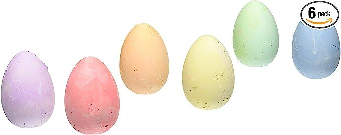 Direct Exchange Easter Egg Sidewalk Chalk - 6 Pack | Amazon (US)