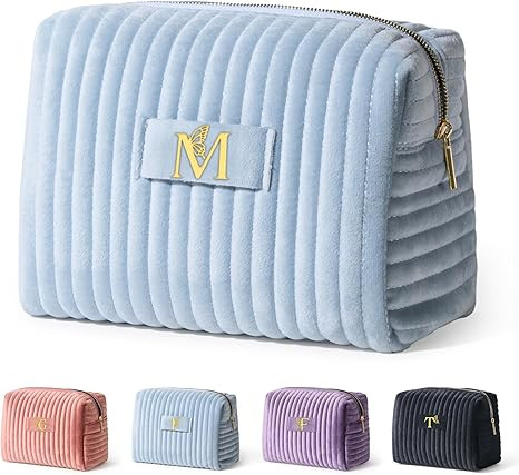 COSHAYSOO Personalized Monogram Makeup Bags for Women Best Friend Sister Valentines Birthday Gift... | Amazon (US)