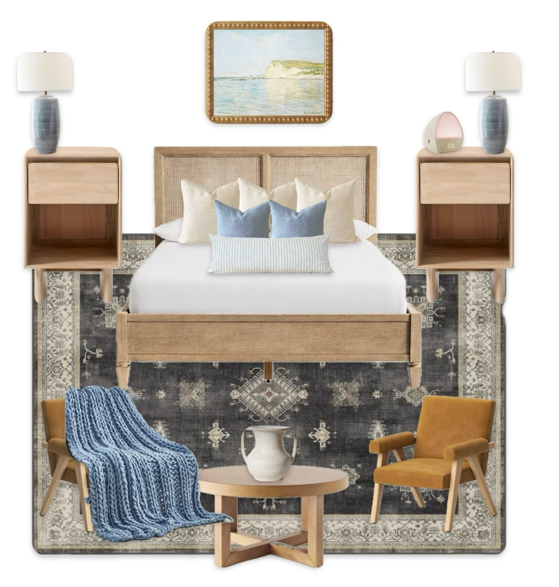 “Midcentury costal” bedroom 

#LTKU #LTKHome #LTKBump